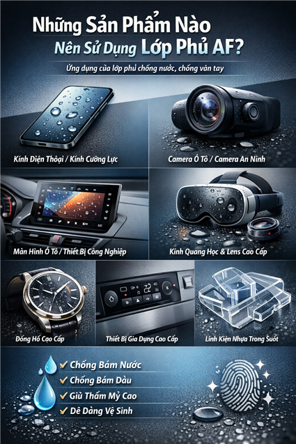 Những Sản Phẩm Nào Nên Sử Dụng Lớp Phủ AF?